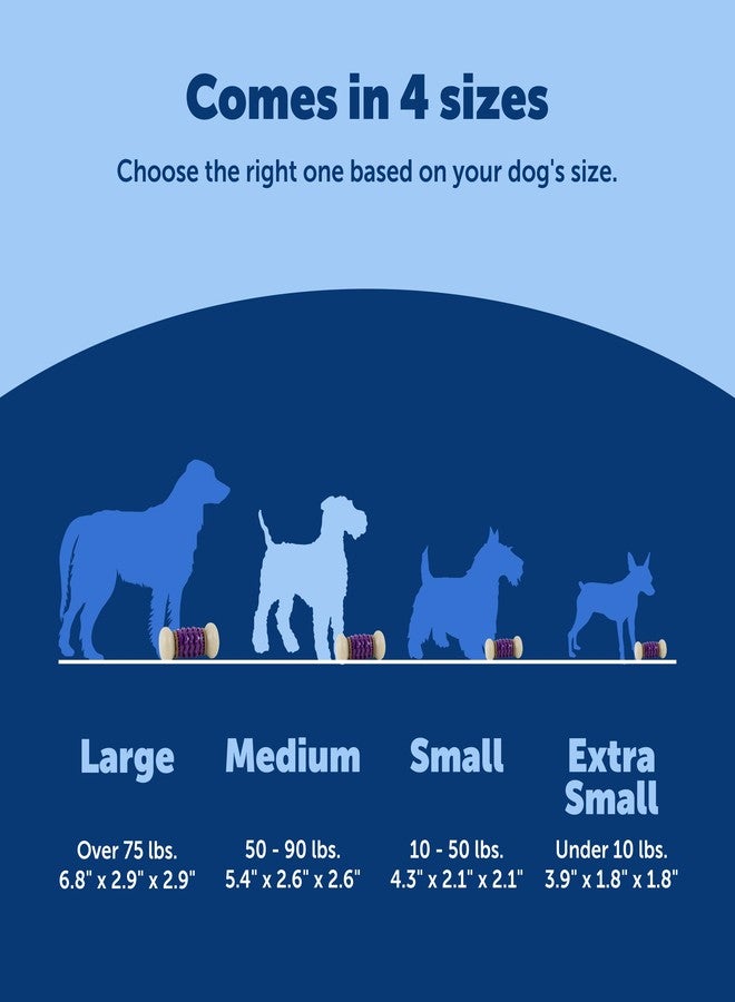 بيت سيف لعبة PetSafe Busy Buddy Nobbly Nubbly لحمل المكافآت - تُخفف الملل للكلاب التي تمضغ بقوة - مصنوعة من النايلون المتين - تصميم آمن للغسل في غسالة الصحون - تتضمن حلقات للمكافآت - لعبة ألغاز مسلية للحيوانات الأليفة - بنفسجي - متوسط الحجم - Image 5